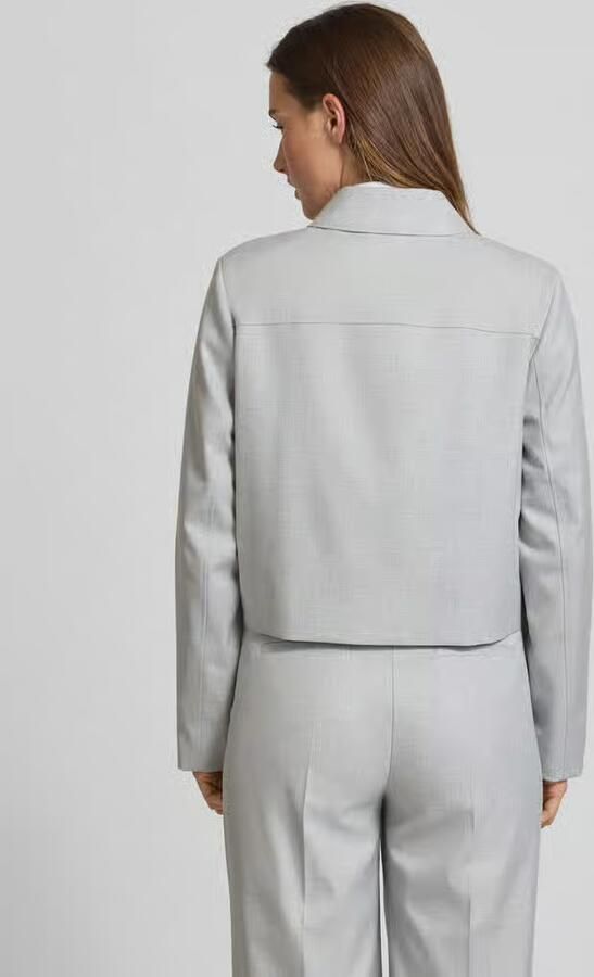 Comma Regular fit blazer met paspelzakken - Foto 4