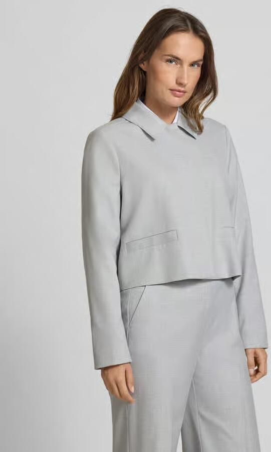 Comma Regular fit blazer met paspelzakken - Foto 5