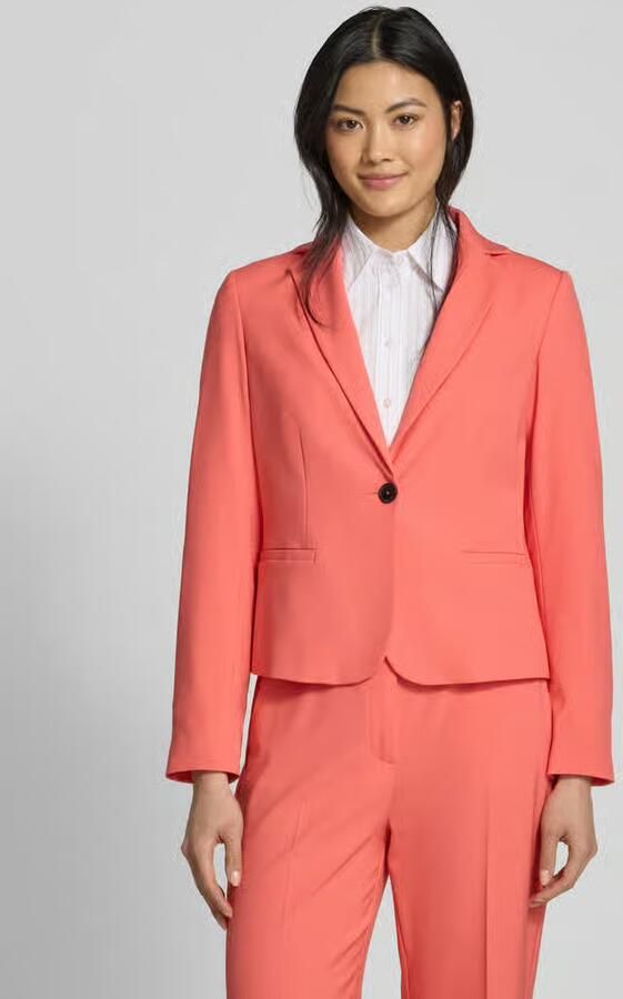Comma Regular fit blazer met reverskraag en knoopsluiting - Foto 5