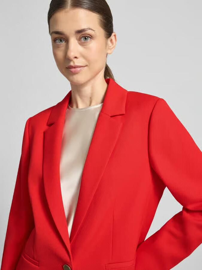 Comma Regular fit Blazer met Reverskraag