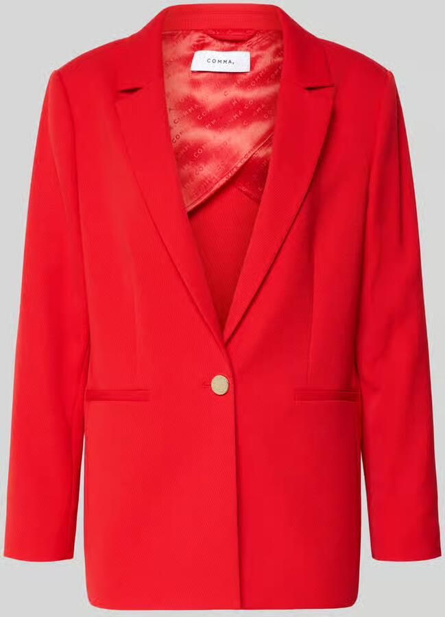 Comma Regular fit Blazer met Reverskraag - Foto 2