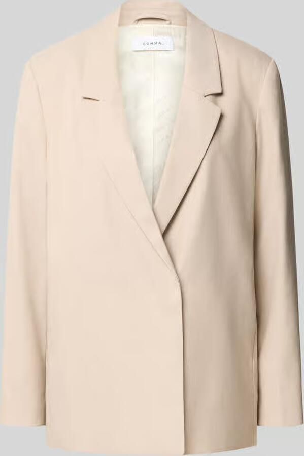 Comma Regular Fit blazer met reverskraag