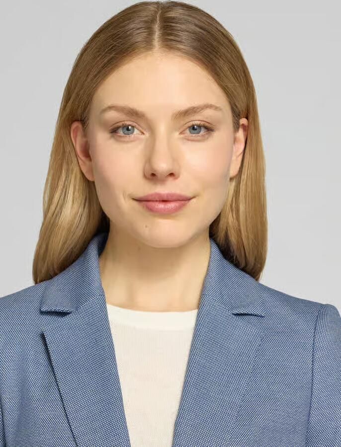 Comma regular fit blazer met viscose