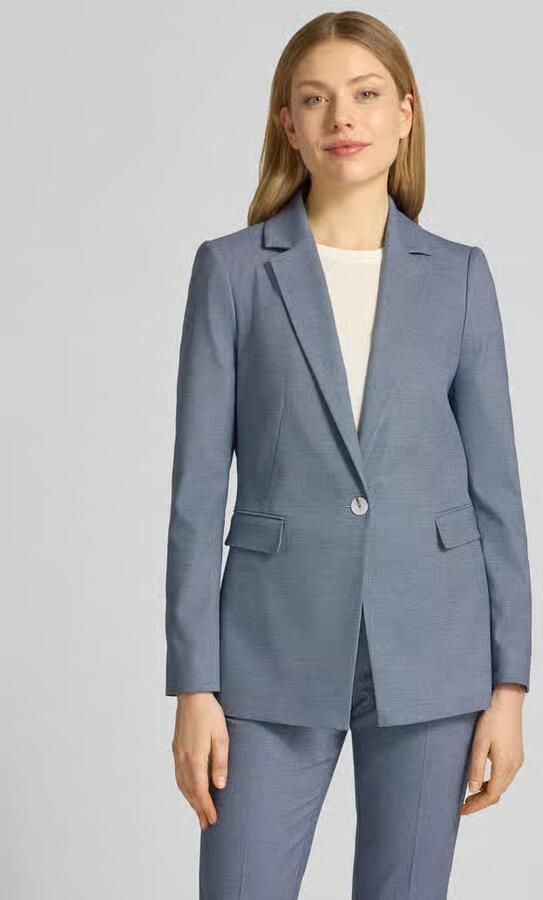 Comma regular fit blazer met viscose - Foto 4