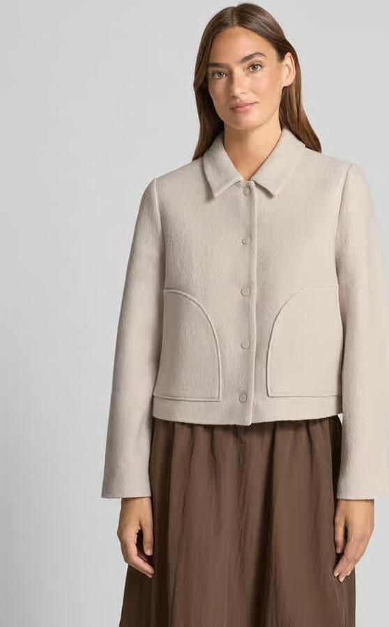 Comma Regular fit blazer van een mix van viscose en wol - Foto 2