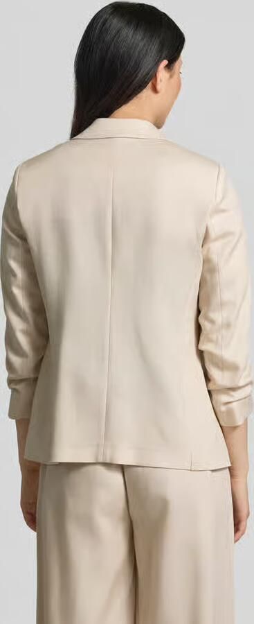 Comma regular fit blazer van lyocellmix met reverskraag