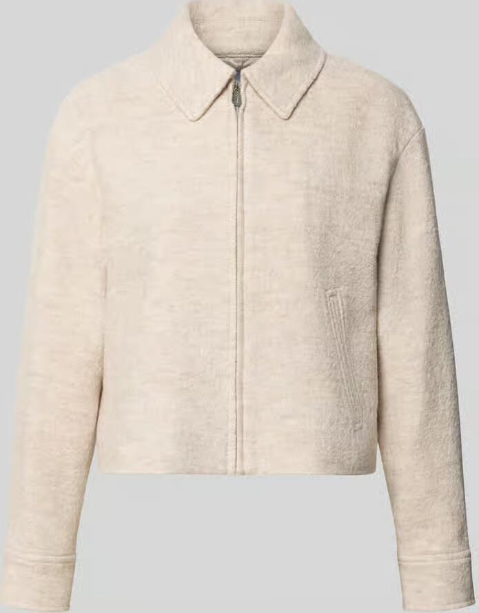 Comma Regular fit blazer van mix van viscose en wol met steekzakken