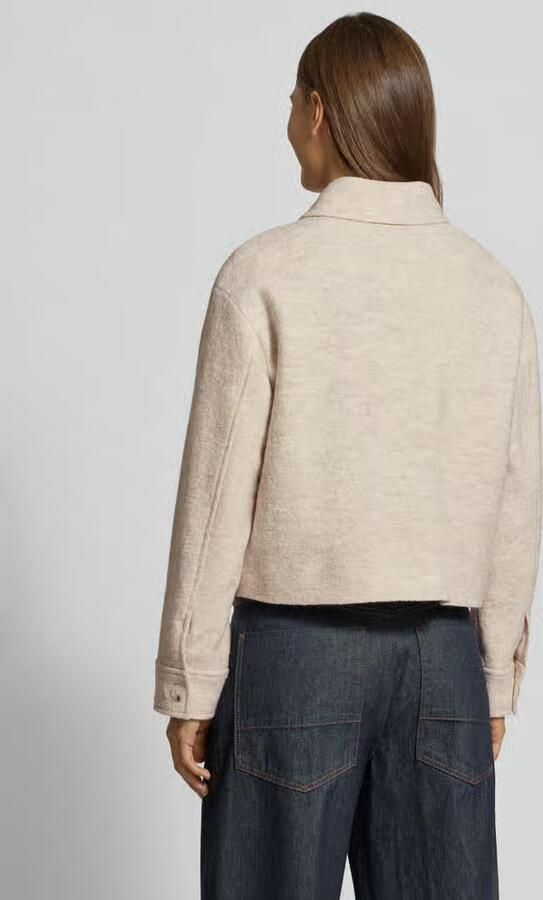 Comma Regular fit blazer van mix van viscose en wol met steekzakken - Foto 3