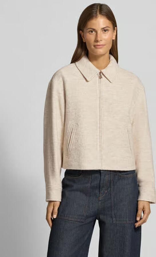 Comma Regular fit blazer van mix van viscose en wol met steekzakken - Foto 2