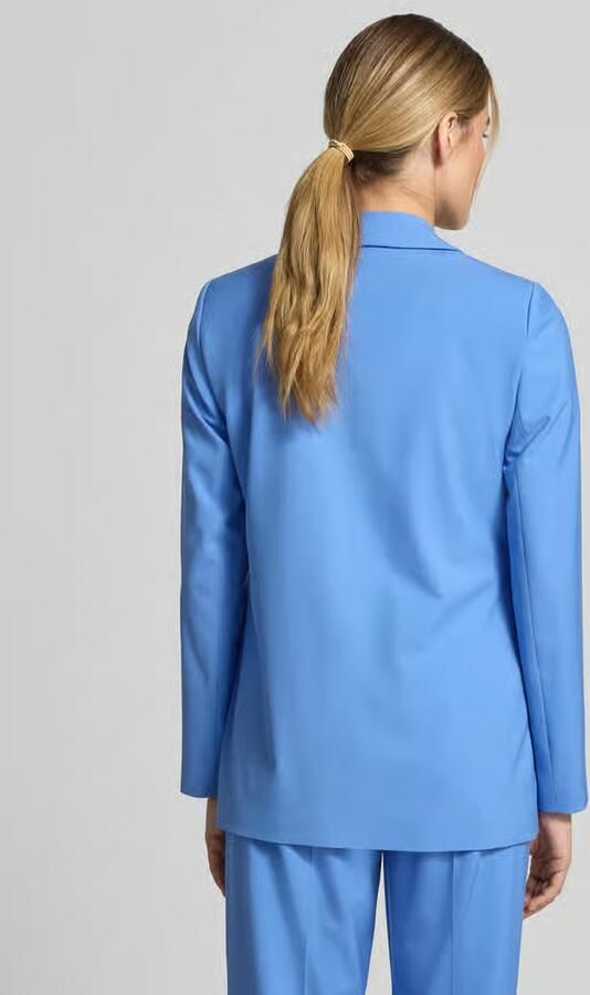Comma regular fit blazer van viscosemix met klepzakken - Foto 3