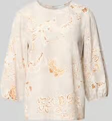Comma Regular fit blouse met all-over paisleyprint