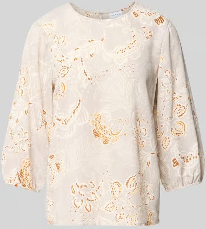Comma Regular fit blouse met all-over paisleyprint - Foto 2