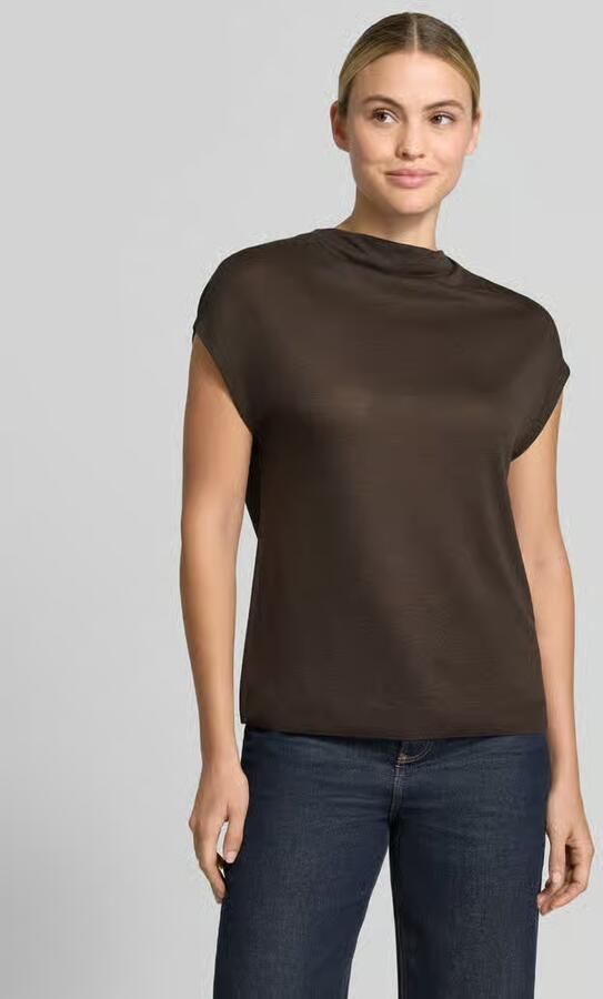 Comma regular fit blouse van lyocellmix