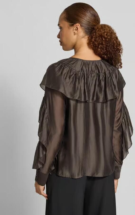 Comma Regular fit blouse van lyocellmix - Foto 3