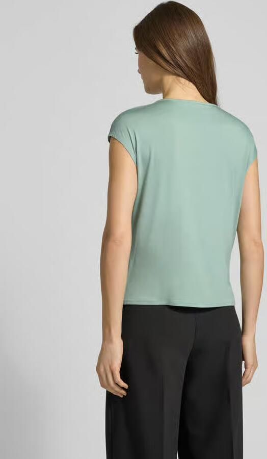 Comma Regular fit Blouse van Viscosemix met V-hals - Foto 4