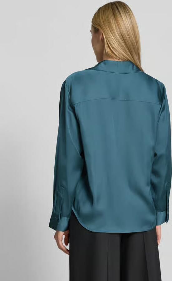 Comma regular fit blouse van viscosemix met v-hals - Foto 5