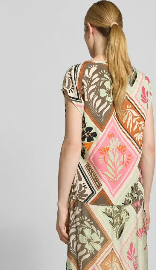 Comma Regular fit blouseshirt met V-hals - Foto 6
