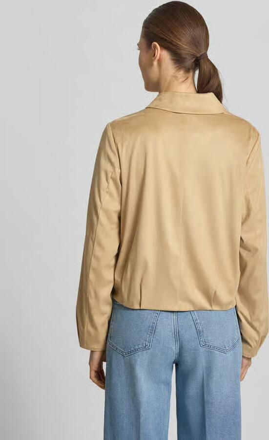 Comma regular fit blouson in leerlook