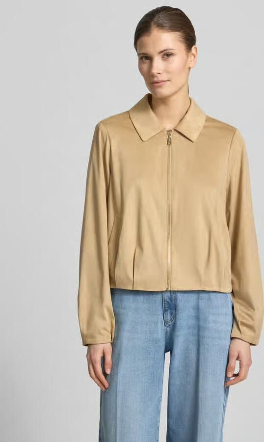 Comma regular fit blouson in leerlook - Foto 4