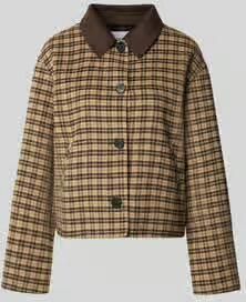 Comma Regular fit jack van wolmix met viscose