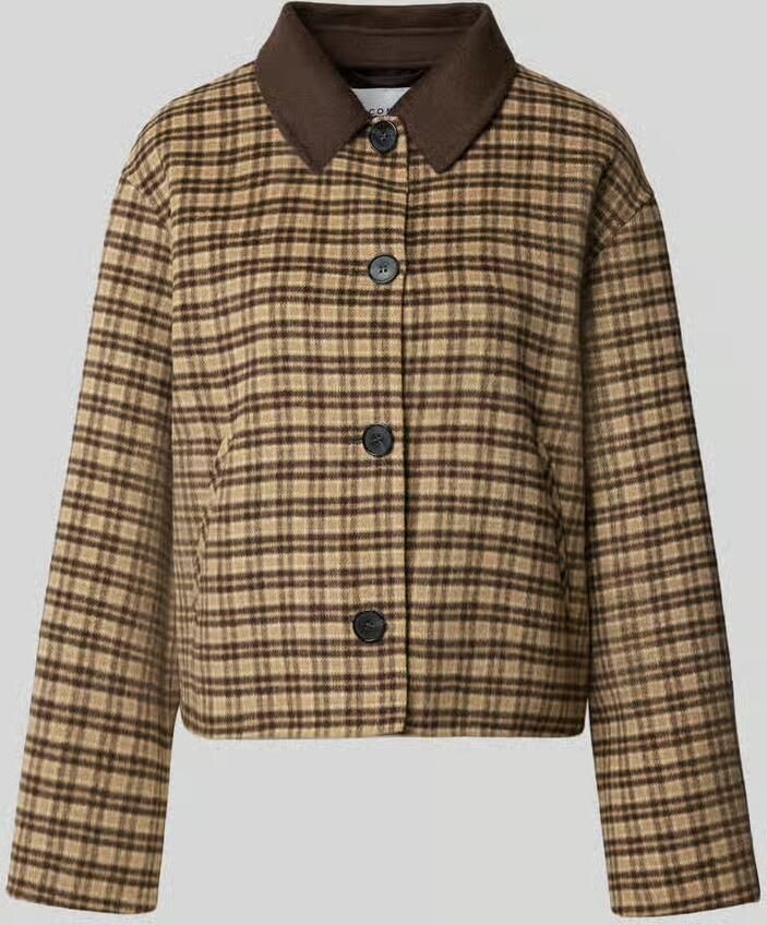 Comma Regular fit jack van wolmix met viscose