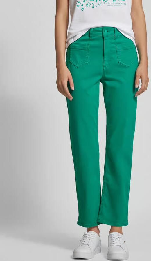 Comma Casual Identity Regular fit jeans met opgestikte zakken