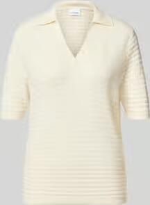 Comma Regular fit poloshirt van katoenmix