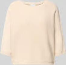 Comma regular fit pullover in tricotlook met paillettenafwerking