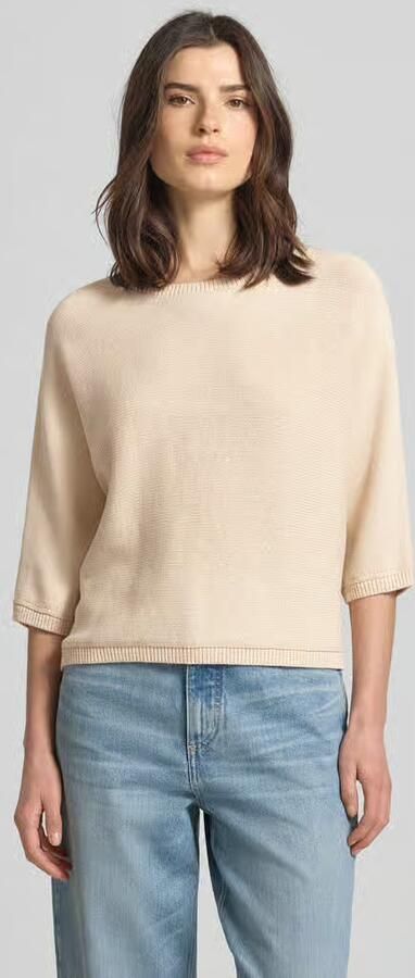 Comma regular fit pullover in tricotlook met paillettenafwerking - Foto 2