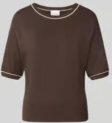 Comma Regular fit pullover van viscosemix in tricotlook