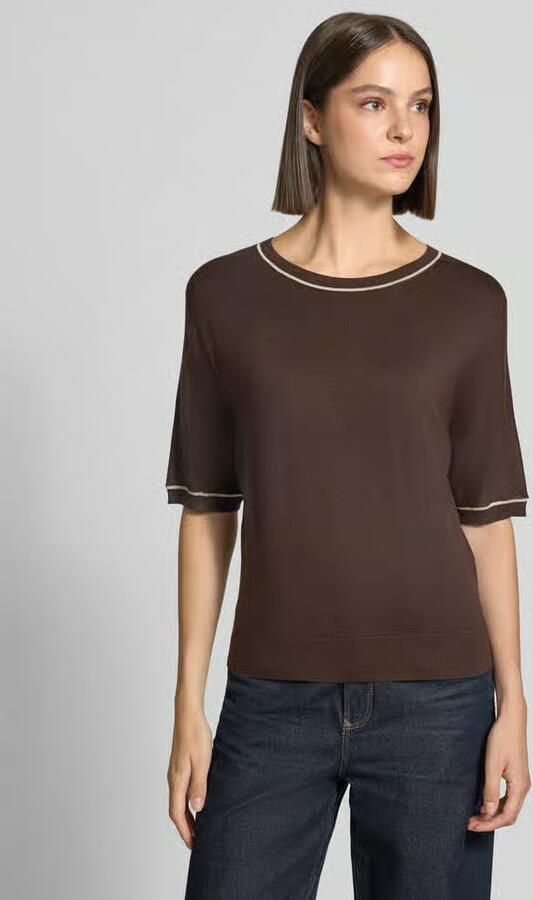 Comma Regular fit pullover van viscosemix in tricotlook - Foto 3