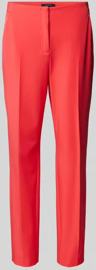 Comma Slim Viscose Mix Cropped Trousers Red Dames - Foto 2