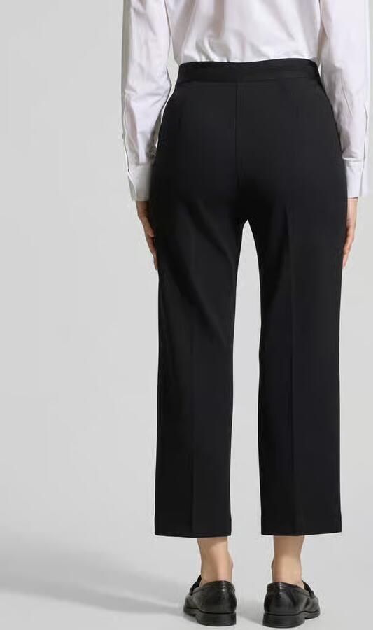 Comma Regular fit stoffen broek met vaste persplooien - Foto 3