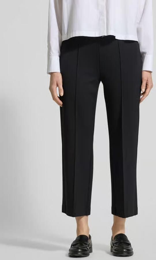 Comma Regular fit stoffen broek met vaste persplooien - Foto 2