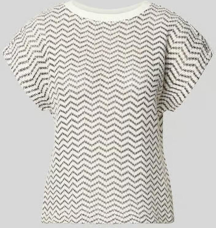 Comma regular fit T-shirt in brei-look