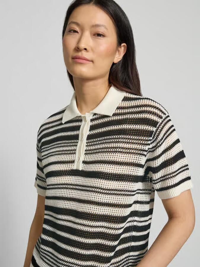 Comma regular fit T-shirt in brei-look