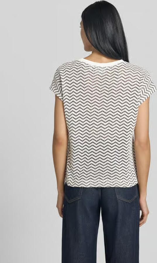 Comma regular fit T-shirt in brei-look