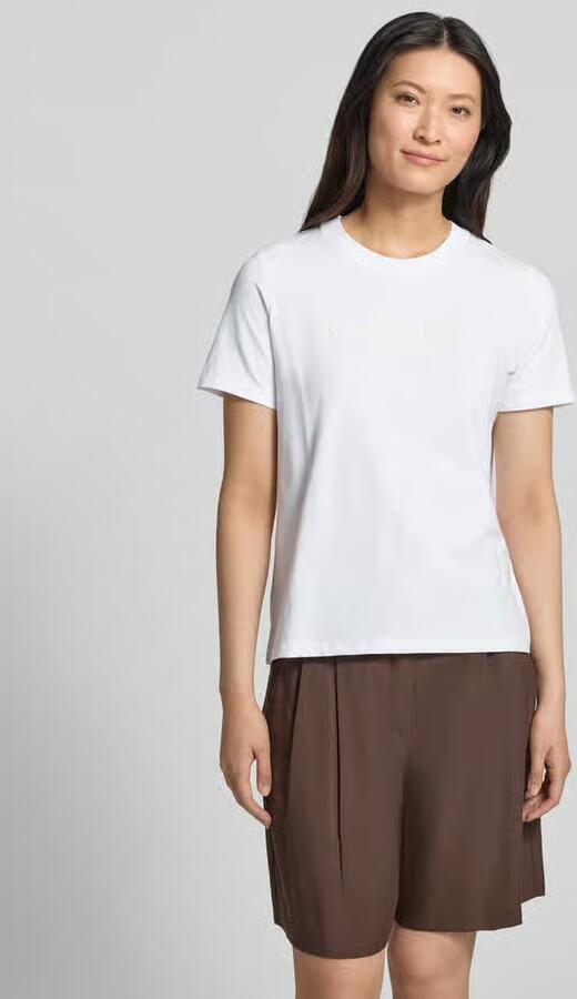 Comma regular fit T-shirt met motiefprint - Foto 2