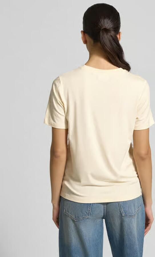 Comma Regular fit T-shirt met viscose - Foto 3