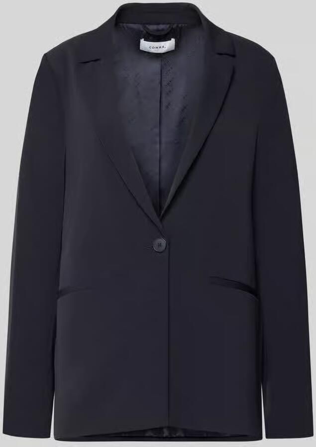 Comma Relaxed fit blazer met reverskraag