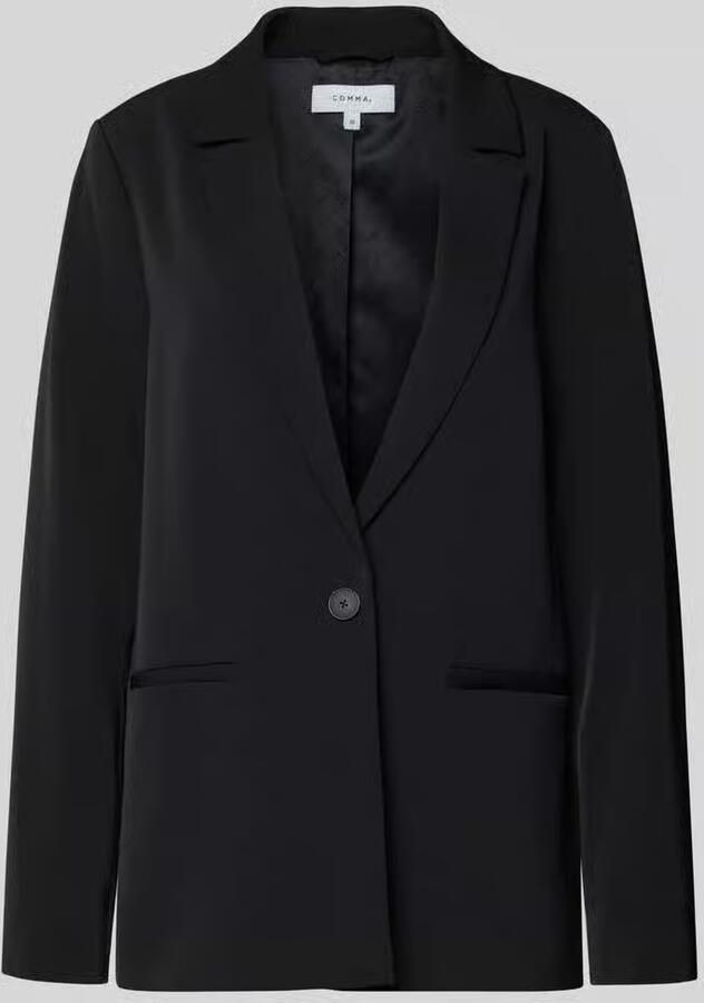 Comma Relaxed fit blazer met reverskraag