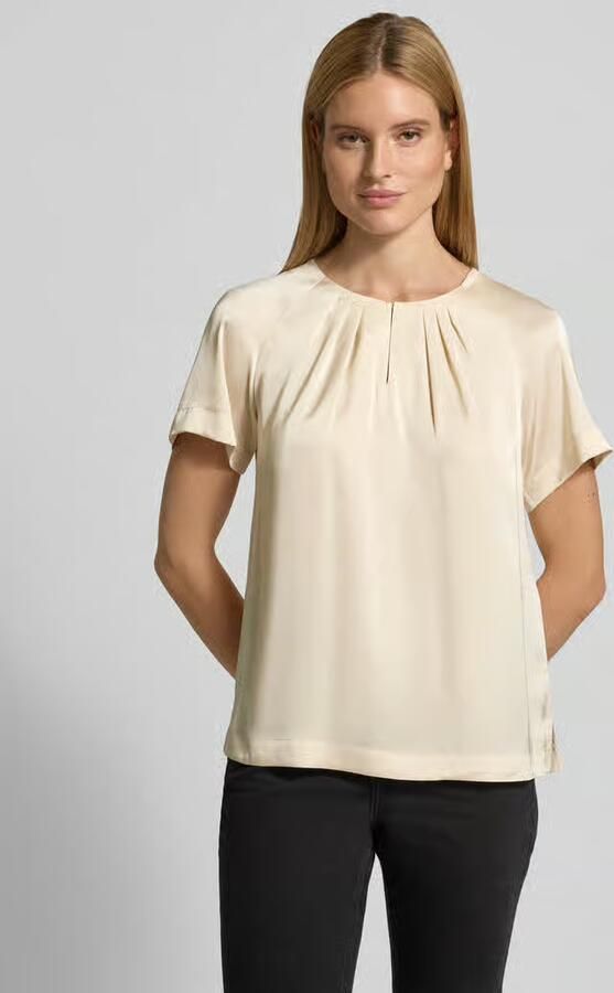 Comma Relaxed fit blouse met geplooide plooien - Foto 5