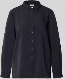Comma relaxed fit blouse met knoopsluiting