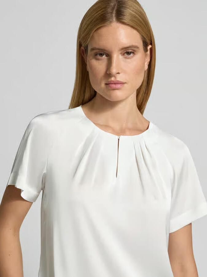 Comma Relaxed fit blouse met plooien - Foto 2