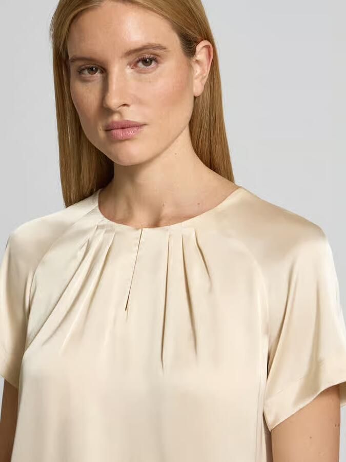Comma Relaxed fit blouse met plooien - Foto 2