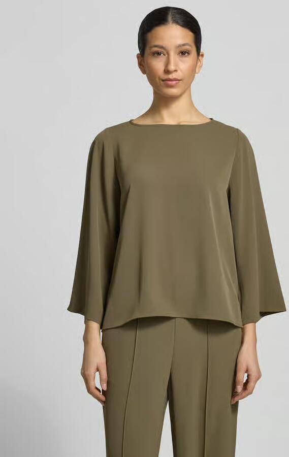 Comma relaxed fit blouse met ronde hals - Foto 3