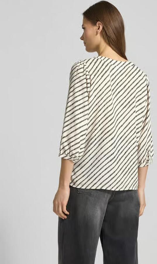 Comma Relaxed fit Blouse met V-hals - Foto 4