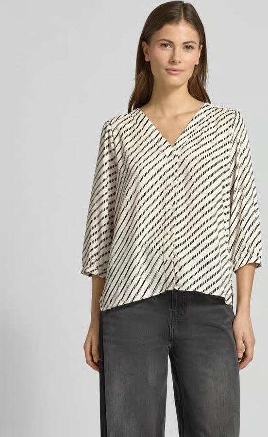 Comma Relaxed fit Blouse met V-hals - Foto 7
