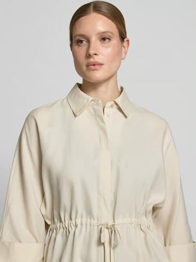 Comma relaxed fit blouse van lyocellmix met 3 4-mouw