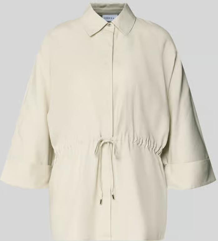 Comma relaxed fit blouse van lyocellmix met 3 4-mouw - Foto 2